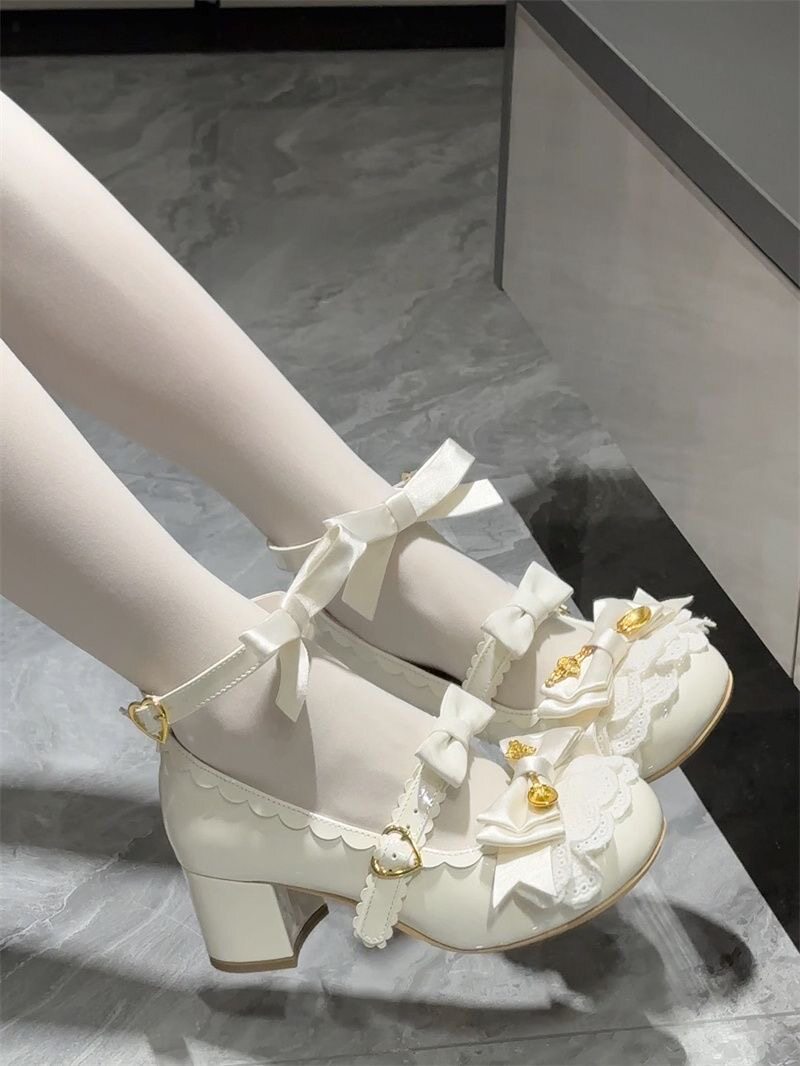 Kawaii Lolita Shoes With Heart - огляд і ціна Japanese Tea