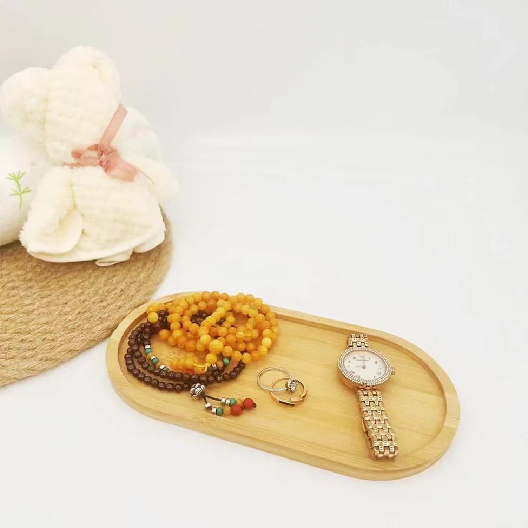 2Pcs/Wooden Tray Round Wooden  - огляд і ціна Japanese Snacks